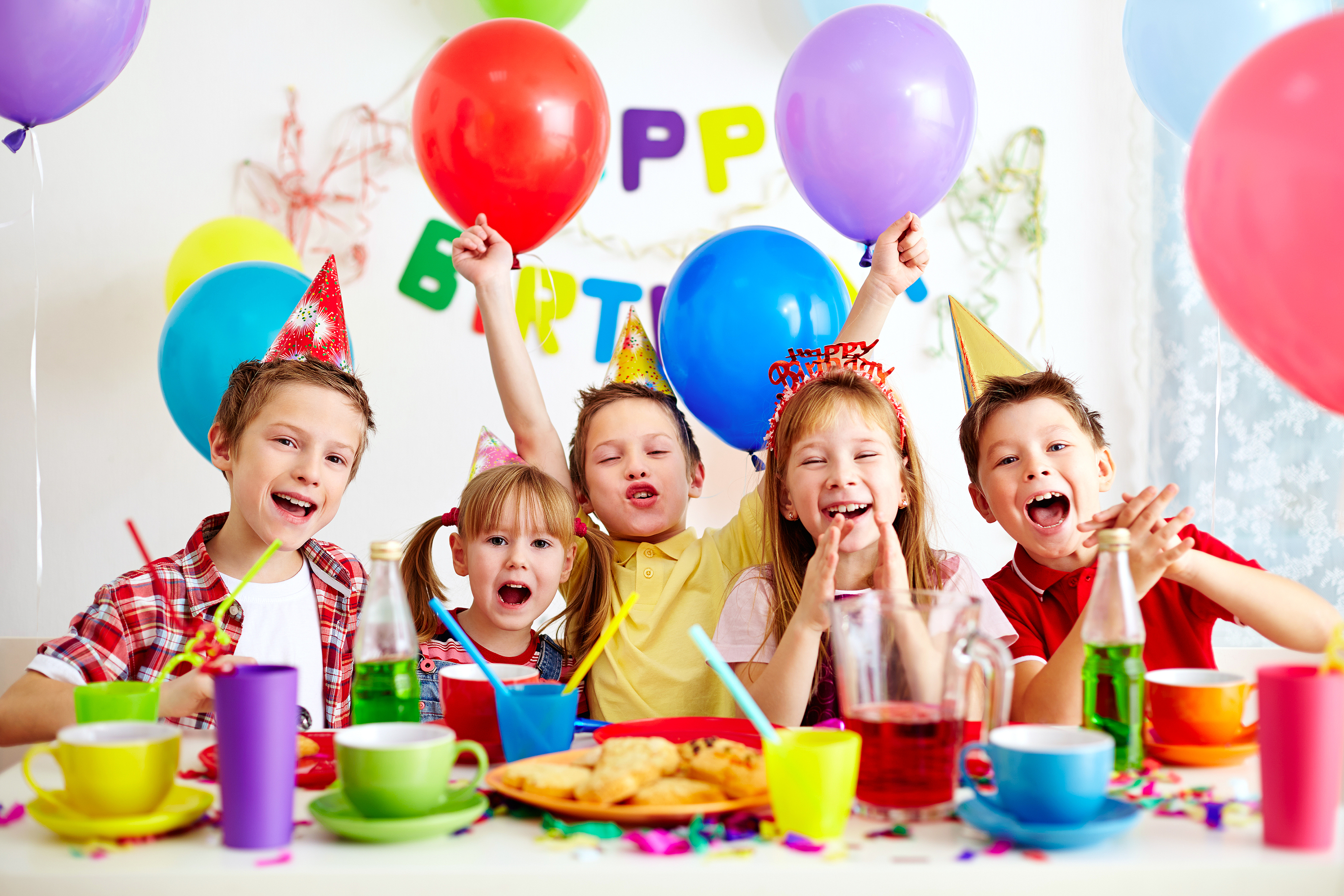 A lively children's birthday party
