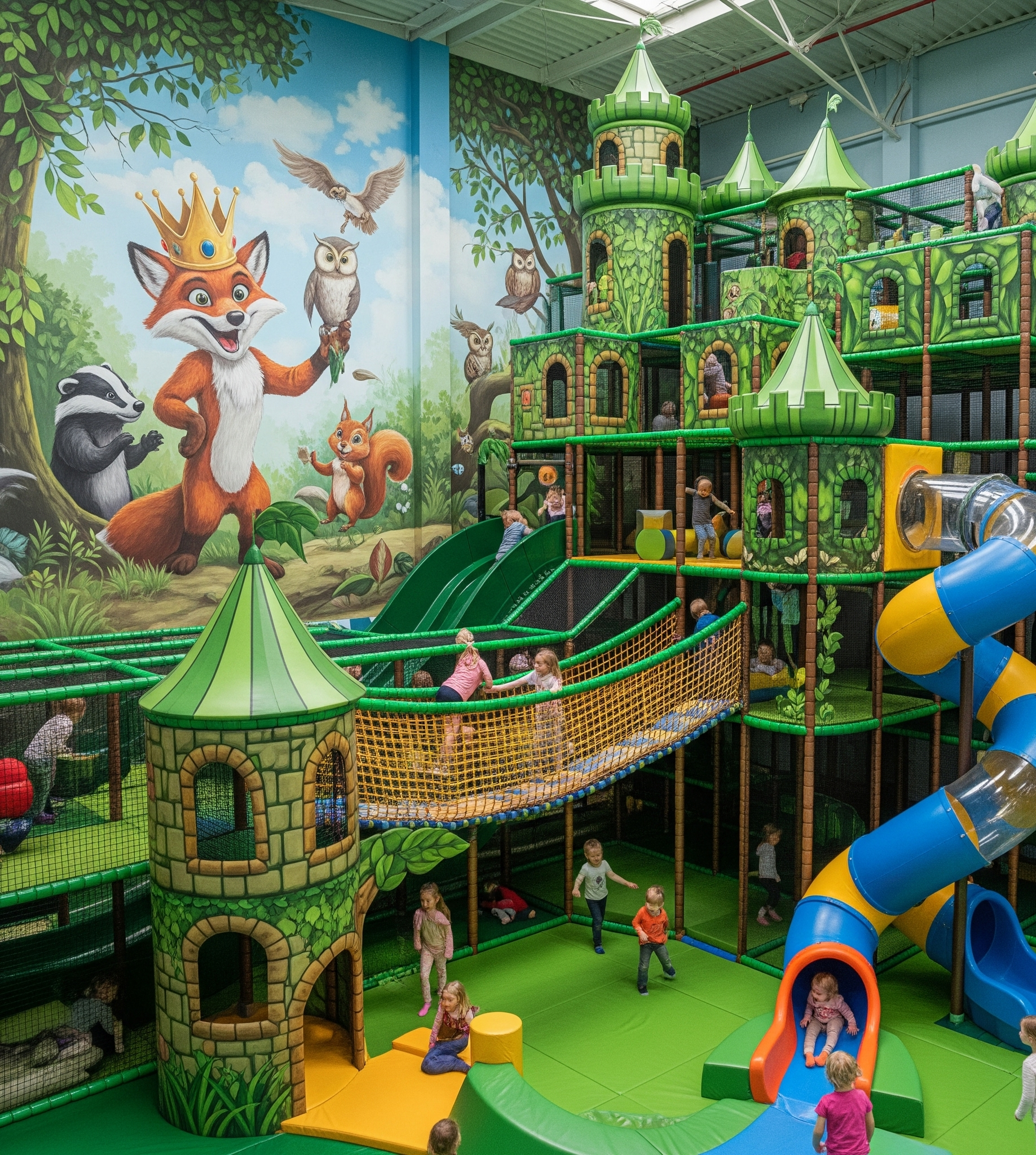 Multi-level soft play structure